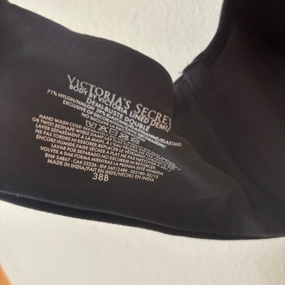 Victoria’s Secret Body by Victoria Lined Demi Black Bra-NWWT - Picture 6 of 6